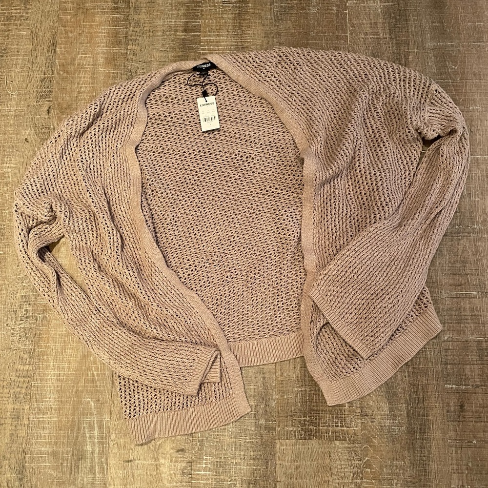 Express khaki cardigan BNWT